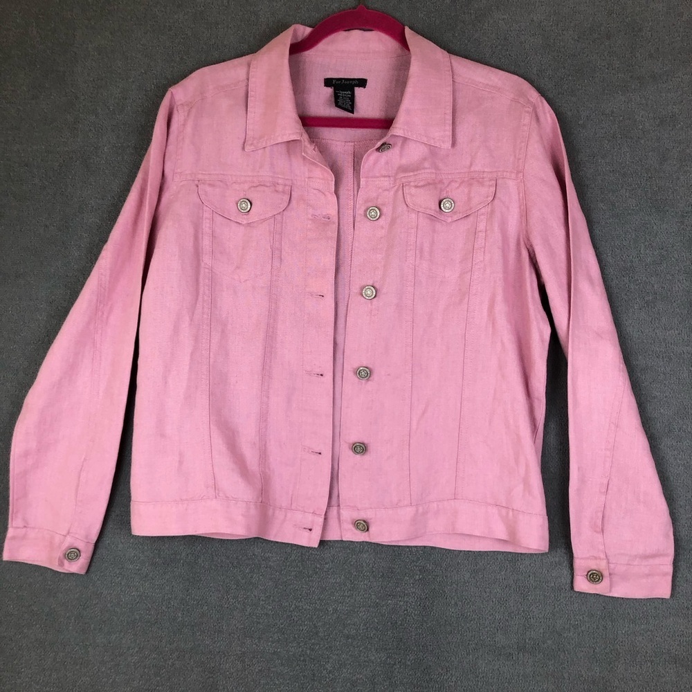 For Joseph 100% Linen coastal Casual button down Jacket size M